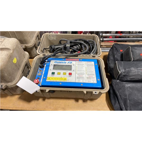 IPEX GENESIS F3 ELECTROFUSION PROCESSOR IN DURABLE, SHOCK RESISTANT, SPLASH PROOF HARD-SHELL CASE