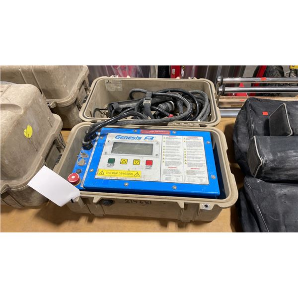 IPEX GENESIS F3 ELECTROFUSION PROCESSOR IN DURABLE, SHOCK RESISTANT, SPLASH PROOF HARD-SHELL CASE