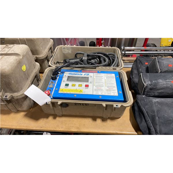 IPEX GENESIS F3 ELECTROFUSION PROCESSOR IN DURABLE, SHOCK RESISTANT, SPLASH PROOF HARD-SHELL CASE