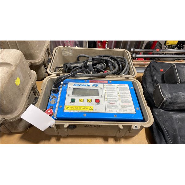 IPEX GENESIS F3 ELECTROFUSION PROCESSOR IN DURABLE, SHOCK RESISTANT, SPLASH PROOF HARD-SHELL CASE