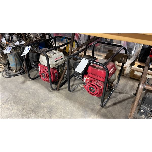 2 HONDA GX 160 5,5 GAS POWERED TRASH PUMPS *PARTS ONLY*