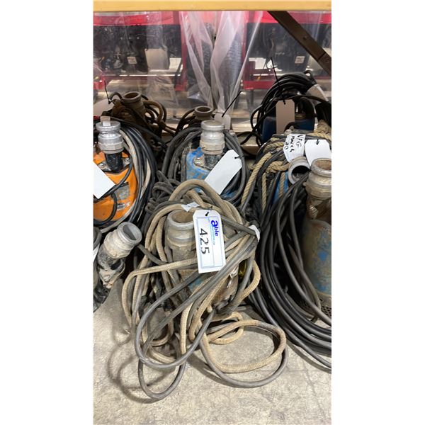 3 HEAVY DUTY INDUSTRIAL ELECTRIC SUBMERSIBLE PUMPS *PARTS ONLY*