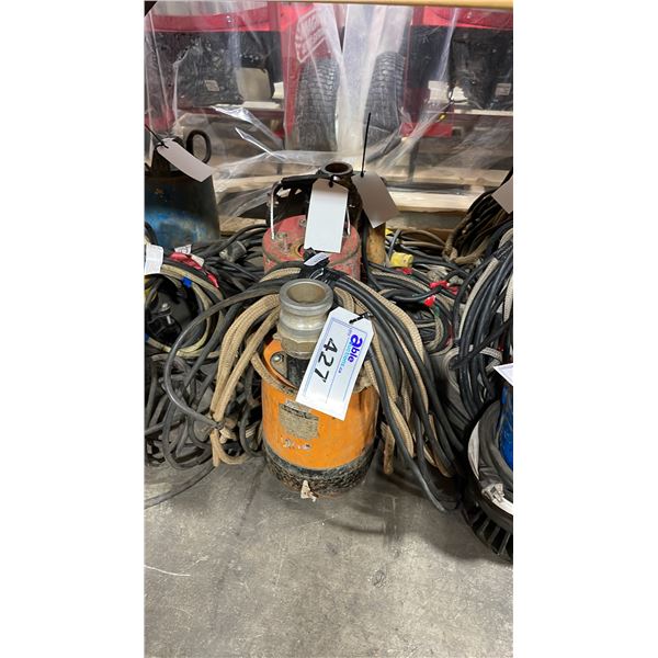 3 HEAVY DUTY INDUSTRIAL ELECTRIC SUBMERSIBLE PUMPS *PARTS ONLY*