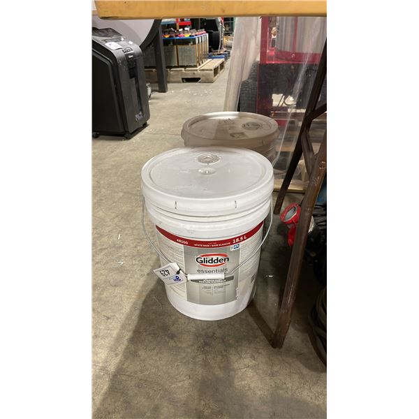 2 PARTIAL BUCKETS OF INDUSTRIAL PAINT