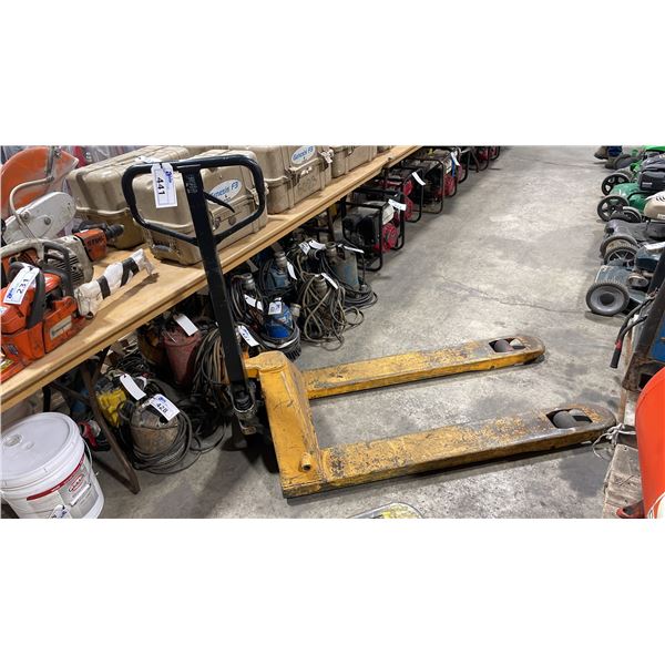 YELLOW HYDRAULIC PALLET JACK