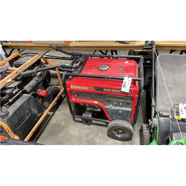 RED HONDA EB 6500X INDUSTRIAL 6500 WATT 120/240V PORTABLE GAS POWERED GENERATOR
