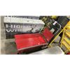 Image 1 : ULINE H-1784 RED INDUSTRIAL MOBILE HYDRAULIC LIFT TABLE