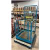 Image 1 : BLUE METAL 36"W X 42"D X 74"H INDUSTRIAL FORKLIFT MAN CAGE ATTACHMENT