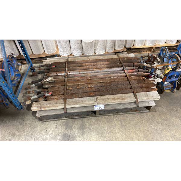PALLET OF HEAVY DUTY INDUSTRIAL CEMENT VIBRATOR HEADS
