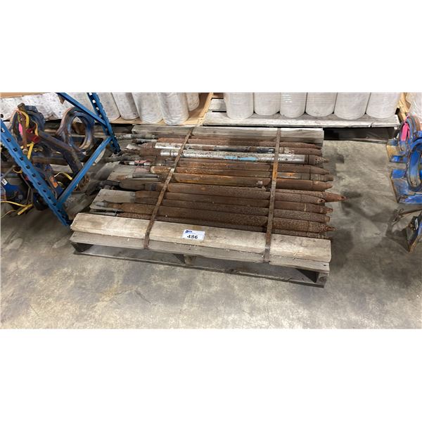 PALLET OF HEAVY DUTY INDUSTRIAL CEMENT VIBRATOR HEADS