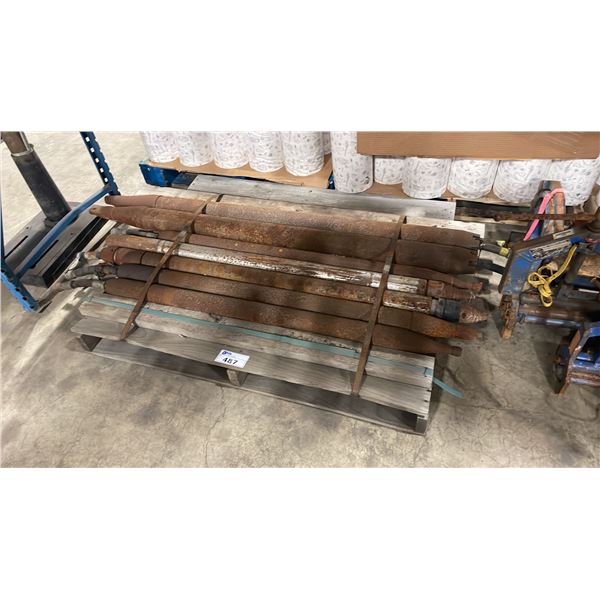 PALLET OF HEAVY DUTY INDUSTRIAL CEMENT VIBRATOR HEADS