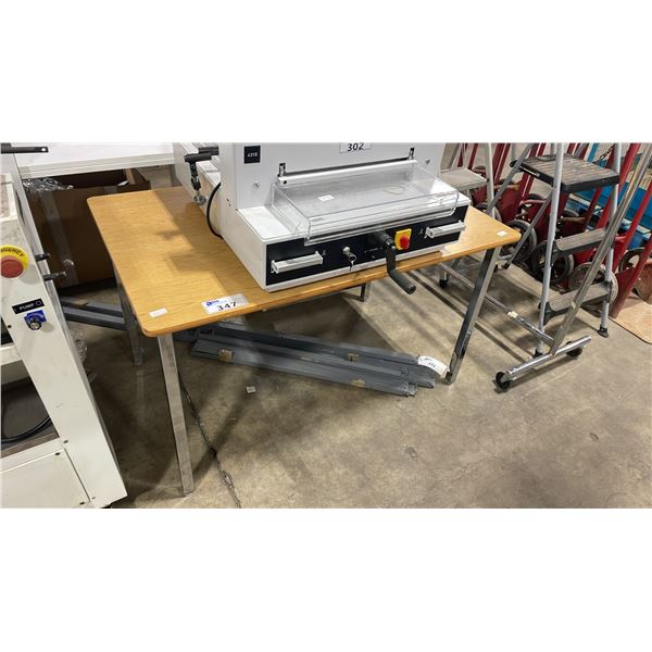 NATURAL WOOD LOOK TOP 48"W X 30"D X 28"H HEAVY DUTY WORK TABLE