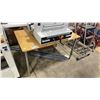 Image 1 : NATURAL WOOD LOOK TOP 48"W X 30"D X 28"H HEAVY DUTY WORK TABLE