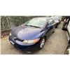 Image 1 : 2007 HONDA CIVIC, 2DRCP, BLUE, VIN 2HGFG11877H014405,