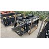 Image 2 : GIYI HWG72 BLACK 72" INDUSTRIAL HYDRAULIC SKID STEER HOLLOW WOOD GRABBER ATTACHMENT