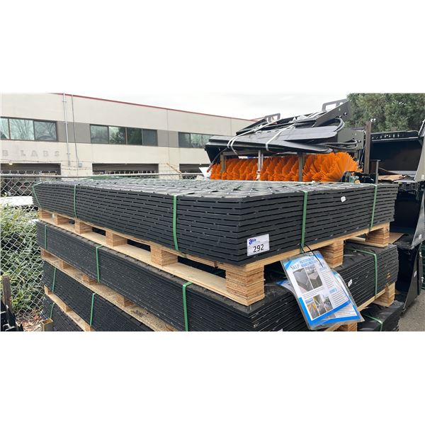 12 SHEETS OF SKLP SK-LJB12 POLYETHYLENE BOARD 47"L X 94 1/2"W X 1/2"T CONSTRUCTION ROADBED