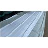 Image 2 : STACK OF 50 WHITE 95"L X 37"W INDUSTRIAL CORRUGATED METAL ROOF / WALL SHEETING