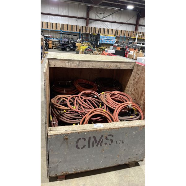 PALLET CRATE OF HEAVY DUTY INDUSTRIAL COMPRESSOR AIR HOSE *PALLET CRATE INCLUDED*