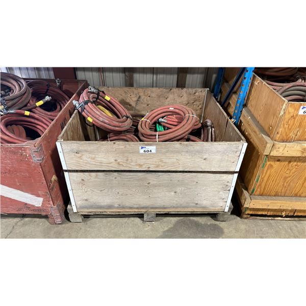 PALLET CRATE OF HEAVY DUTY INDUSTRIAL COMPRESSOR AIR HOSE *PALLET CRATE INCLUDED*