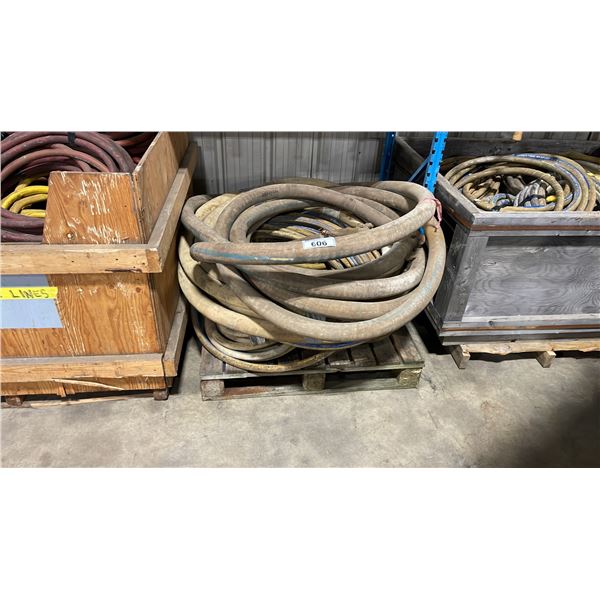 PALLET OF HEAVY DUTY INDUSTRIAL COMPRESSOR AIR HOSE / WATER HOSE