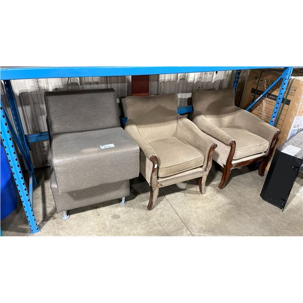 4 PADDED CONSTRUCTION SITE OFFICE / RECEPTION CHAIRS *MUST TAKE ALL*