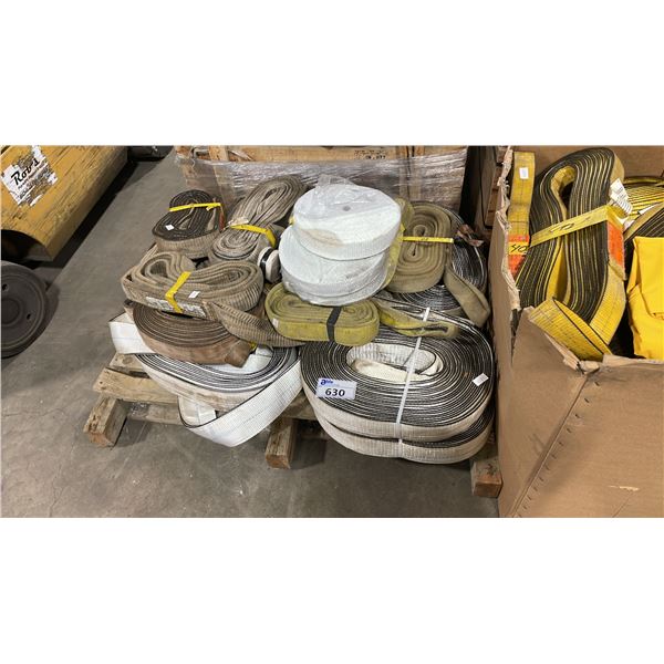 PALLET OF ASSORTED INDUSTRIAL LIFTING SLINGS