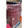 Image 2 : 50 COMMERCIAL STACKING RED HINGED LID STORAGE TOTES