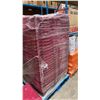 Image 2 : 50 COMMERCIAL STACKING RED HINGED LID STORAGE TOTES