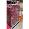 Image 2 : 50 COMMERCIAL STACKING RED HINGED LID STORAGE TOTES
