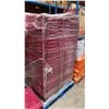 Image 2 : 50 COMMERCIAL STACKING RED HINGED LID STORAGE TOTES