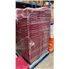 Image 2 : 50 COMMERCIAL STACKING RED HINGED LID STORAGE TOTES