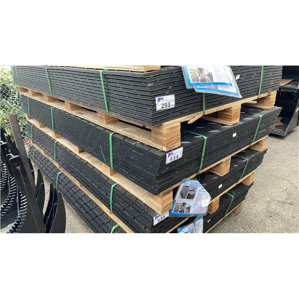 12 SHEETS OF SKLP SK-LJB12 POLYETHYLENE BOARD 47"L X 94 1/2"W X 1/2"T CONSTRUCTION ROADBED