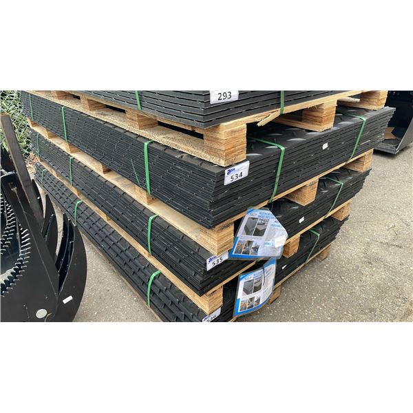 12 SHEETS OF SKLP SK-LJB12 POLYETHYLENE BOARD 47"L X 94 1/2"W X 1/2"T CONSTRUCTION ROADBED