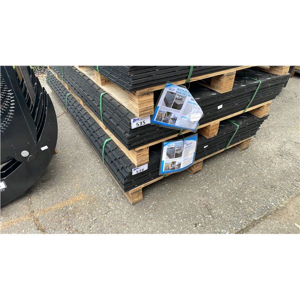 12 SHEETS OF SKLP SK-LJB12 POLYETHYLENE BOARD 47"L X 94 1/2"W X 1/2"T CONSTRUCTION ROADBED