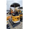 Image 2 : SDLANCH SDLE18P YELLOW GAS POWERED RUBBER TRACK MINI EXCAVATOR WITH ATTACHED