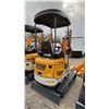Image 3 : SDLANCH SDLE18P YELLOW GAS POWERED RUBBER TRACK MINI EXCAVATOR WITH ATTACHED