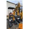 Image 4 : SDLANCH SDLE18P YELLOW GAS POWERED RUBBER TRACK MINI EXCAVATOR WITH ATTACHED