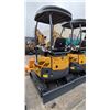 Image 2 : CGF INDUSTRIAL QK20R YELLOW GAS POWERED RUBBER TRACK MINI EXCAVATOR WITH ATTACHED