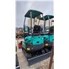 Image 2 : CGF INDUSTRIAL QK16R TEAL GAS POWERED RUBBER TRACK MINI EXCAVATOR WITH ATTACHED