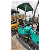 Image 3 : CGF INDUSTRIAL QK16R TEAL GAS POWERED RUBBER TRACK MINI EXCAVATOR WITH ATTACHED