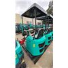 Image 2 : CGF INDUSTRIAL H15R TEAL GAS POWERED RUBBER TRACK MINI EXCAVATOR WITH ATTACHED
