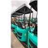 Image 3 : CGF INDUSTRIAL H15R TEAL GAS POWERED RUBBER TRACK MINI EXCAVATOR WITH ATTACHED