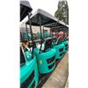 Image 2 : CGF INDUSTRIAL H15R TEAL GAS POWERED RUBBER TRACK MINI EXCAVATOR WITH ATTACHED
