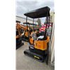 Image 2 : MIVA INDUSTRIAL VA13 YELLOW GAS POWERED RUBBER TRACK MINI EXCAVATOR WITH ATTACHED