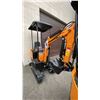 Image 4 : MIVA INDUSTRIAL VA13 YELLOW GAS POWERED RUBBER TRACK MINI EXCAVATOR WITH ATTACHED