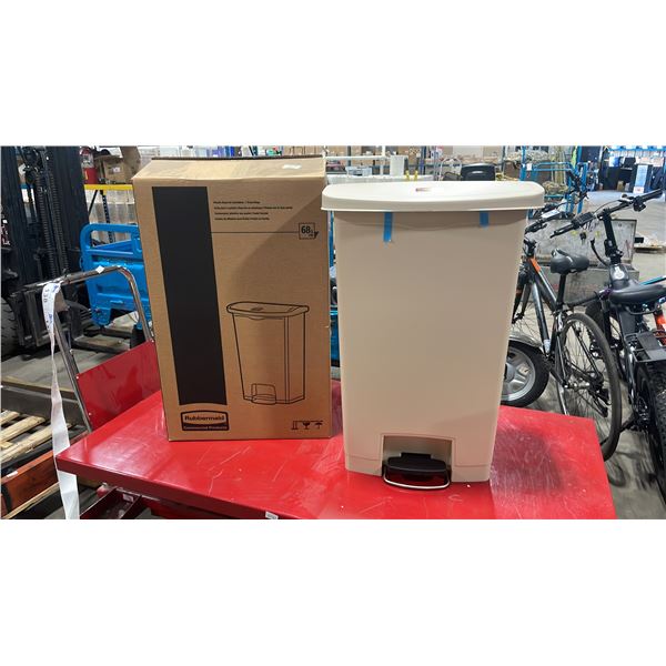 RUBBERMAID COMMERCIAL SLIMJIM STEP-ON WASTE RECEPTACLE *IN BOX*