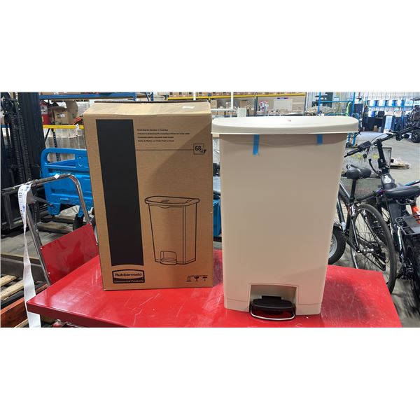 RUBBERMAID COMMERCIAL SLIMJIM STEP-ON WASTE RECEPTACLE *IN BOX*
