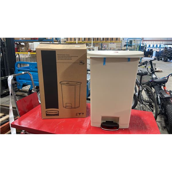 RUBBERMAID COMMERCIAL SLIMJIM STEP-ON WASTE RECEPTACLE *IN BOX*
