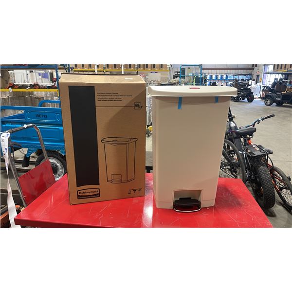RUBBERMAID COMMERCIAL SLIMJIM STEP-ON WASTE RECEPTACLE *IN BOX*
