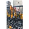 Image 2 : MIVA VA15 YELLOW 13.5 HP GAS POWERED RUBBER TRACK MINI EXCAVATOR WITH ATTACHED DIGGING